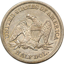 1868, 1876-CC, plus five more different dates, all XF details or AU details.