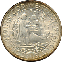 1936 P, D, S Rhode Island, all NGC MS-65.