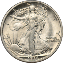 1916 PCGS MS-64+.