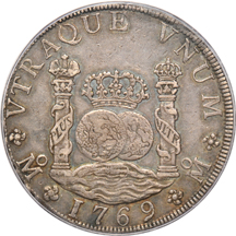 Mexico - Pair of 18th century coins.