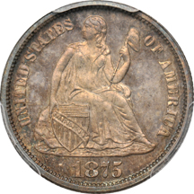 1875 PCGS PF-65.