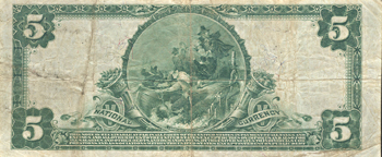 1902 $5 San Francisco, CA Charter# 9174 Blue Seal. PCGS VF-20PPQ.
