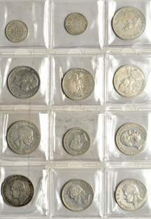 Germany - Twenty silver coins.