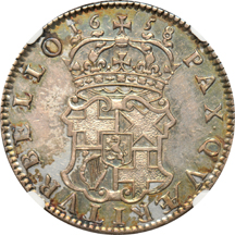 Great Britain - Cromwell 1658 halfcrown (Spink-3227) NGC XF-45.