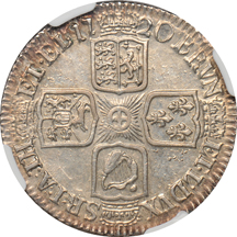 Great Britain - 1720 George I Shilling (Spink-3646) NGC AU-58.