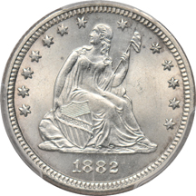 1882 PCGS MS-64.