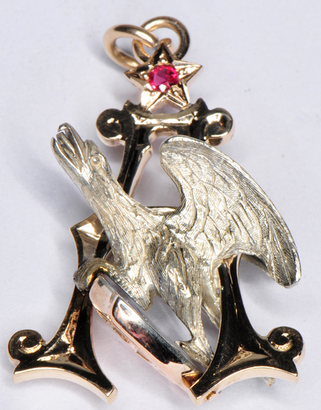 14K Two-tone Anheuser Busch Pendant