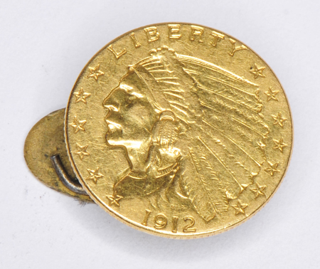 	Gold Coin Tie Tack