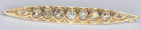 18K Vintage Diamond Pin