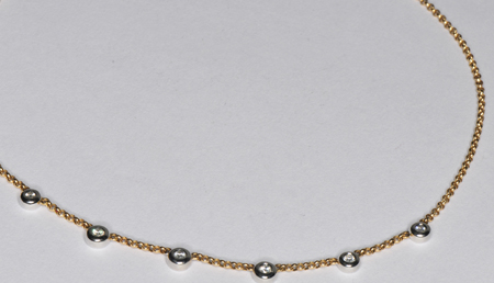14K Two Tone Necklace