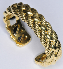 18K Yellow Gold David Yurman Cuff Bracelet