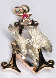 14K Two-tone Anheuser Busch Pendant