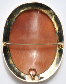 14K Yellow Gold Victorian Cameo Pin/Pendant