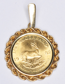 	14K Yellow Gold Coin Pendant