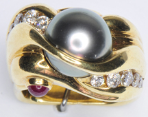 Ann Garret Tahitian Pearl Ring