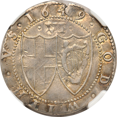 Great Britain - 1649 sixpence, NGC XF-45.