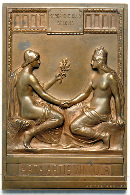 1904 World's Fair Imperial German Plaque, Bronze.