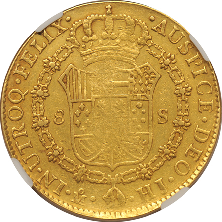 Mexico - 1809-MoHJ 8-escudos VF details/removed from jewelry.