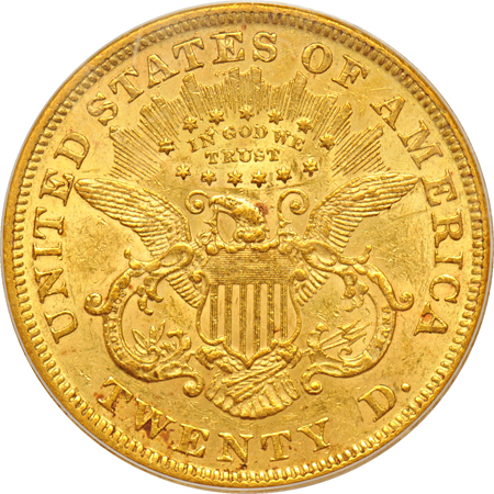 1874 PCGS AU-53.