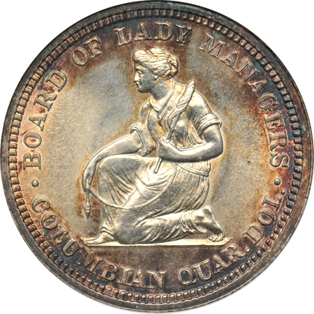 1893 Isabella Quarter. ANACS MS-61.