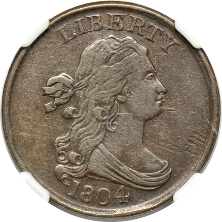 1804 Spiked Chin (C-8) NGC XF-40.