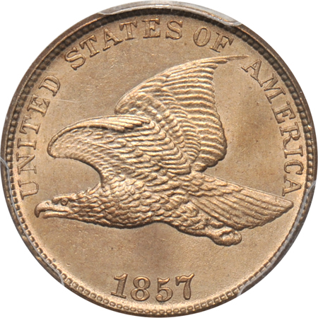 1857 PCGS MS-64.