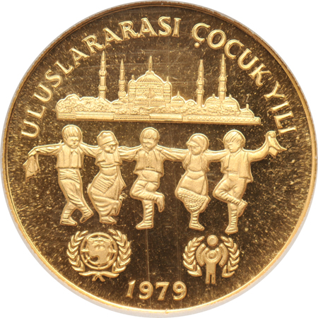 Turkey - 1979 Gold 10,000-Lira Proof, .497 oz.