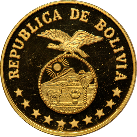 Bolivia - 1979 4000-pesos Proof, .497 oz.