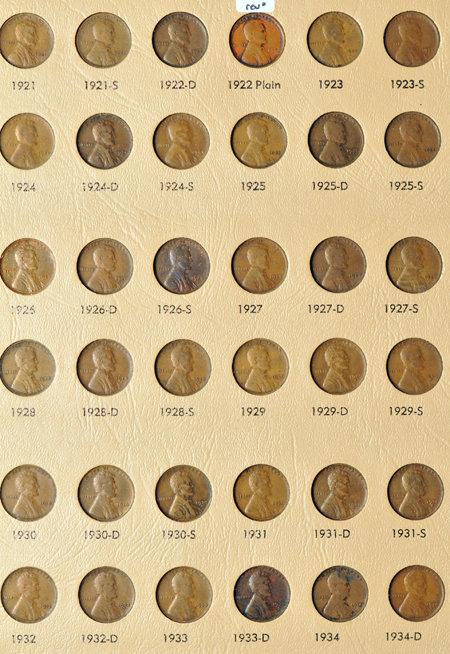 Collection of Lincoln cents, with Proof-only issues, in a Dansco 8100 album.