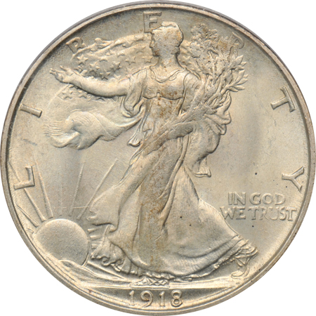 1918-S PCGS MS-64.