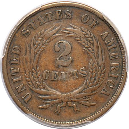 1864 Small Motto. PCGS XF-40.