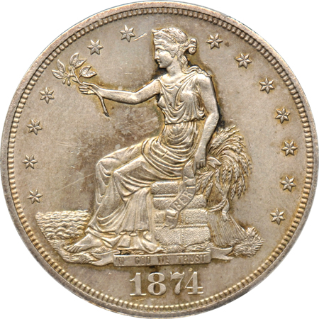 1874 PCGS MS-62.