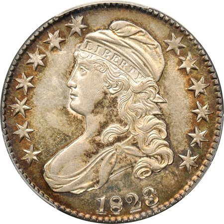 1823 (O-106a) PCGS AU-58.