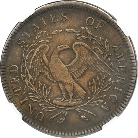 1795 3 Leaves (B-5, BB-27) NGC XF details/repaired.