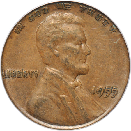 1955 Doubled Die Obverse PCGS AU-58.