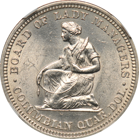 1893 Isabella Quarter NGC MS-63.