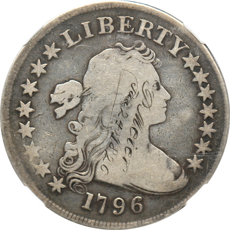 1796 (B-5, BB-65) NGC VG details/graffiti/countermarked.