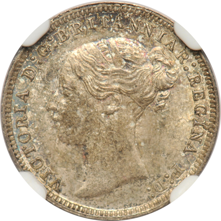 Great Britain - 1873, 1874 "Maundy", and 1898 3-pence, all NGC.