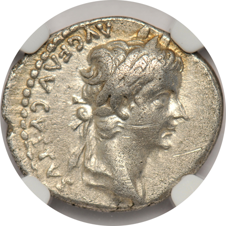 Ancient - Roman Empire - AD 14-37 Tiberius Denarius NGC VF.