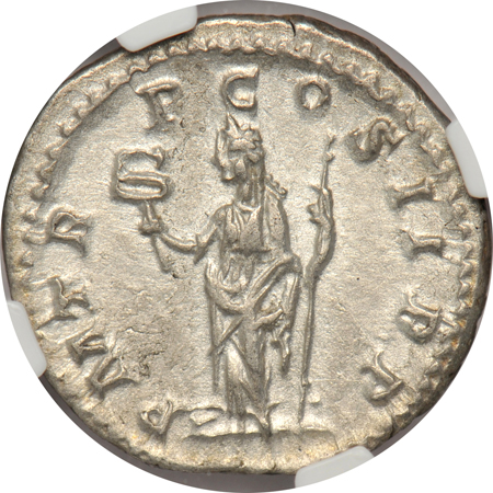 Ancient - Roman Empire - AD 238 Pupienus Denarius NGC XF.