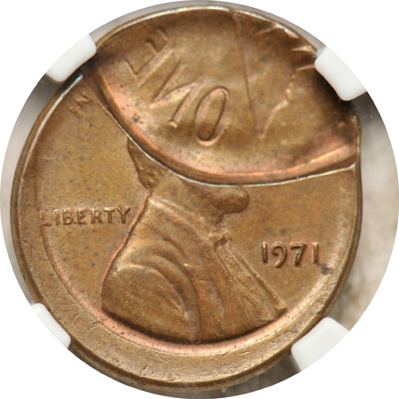 Pair of outrageous Lincoln cent errors.