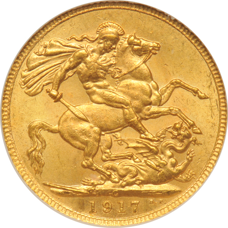 Canada - 1917-C sovereign NGC MS-64.