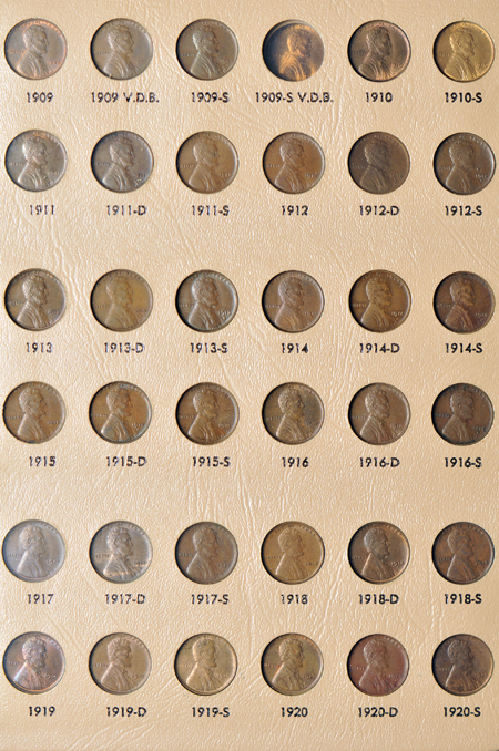 Complete collection of Lincoln cents, 1909 through 1995-S (no varieties).