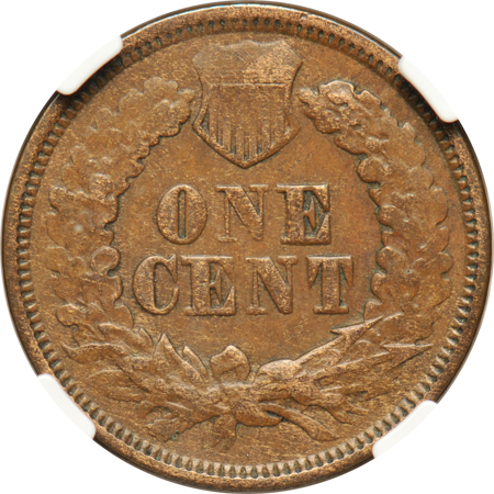 1872 Shallow N (Snow-10b) NGC AU-55 BN.