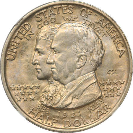 1921 2x2 Alabama NGC MS-63.