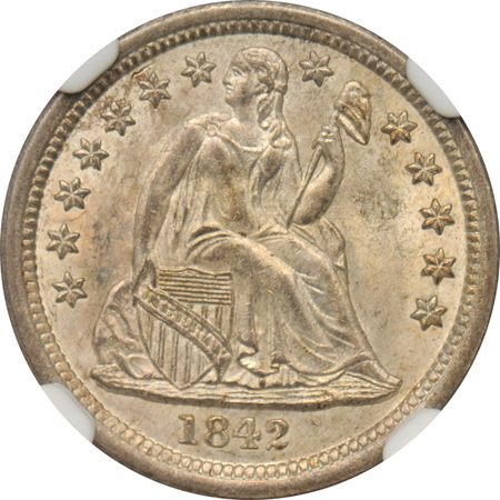 1842 NGC MS-65.