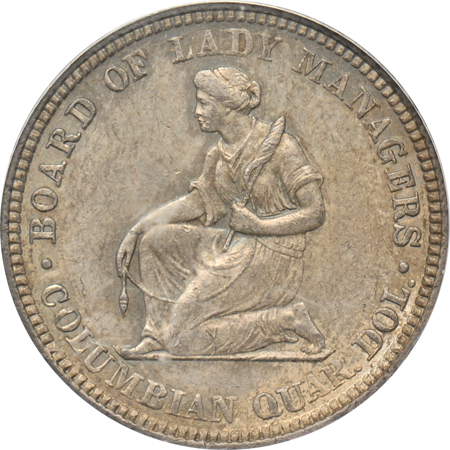 1893 Isabella Quarter PCGS MS-63.