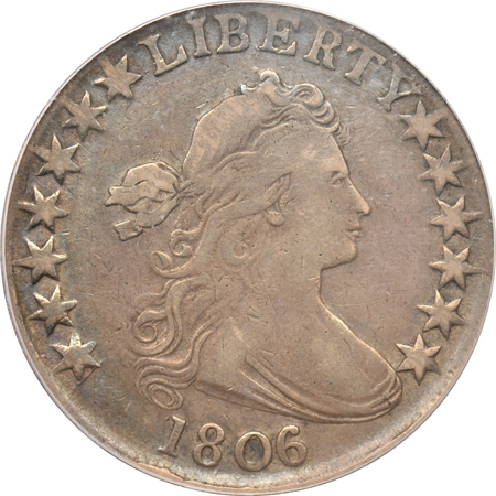 1806/5 (O-101, misattributed by PCGS) PCGS VF-30.