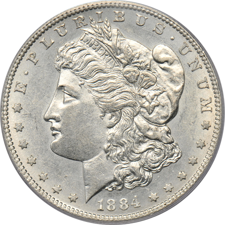 1884-S PCGS AU-58.