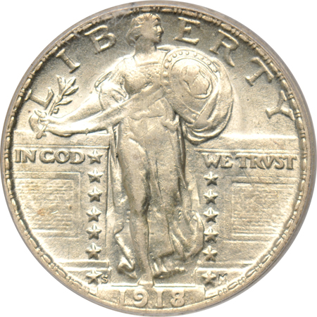 1918/7-S PCGS AU-55.